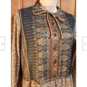 Trends By Jerrie Lurie Womens VTG Boho Dress